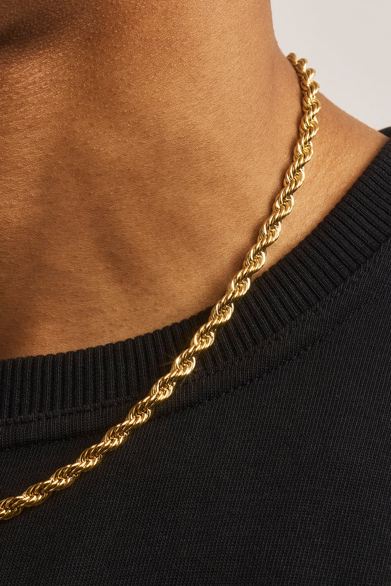 Rope Chain - 5mm - Gold – Cernucci