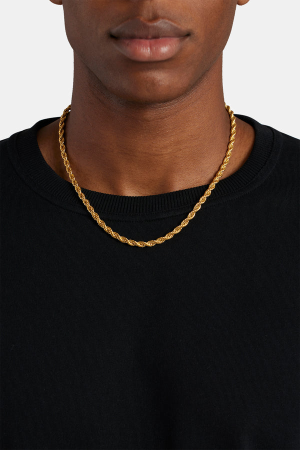 Mens Rope Chains | Mens Silver & Gold Rope Chain – Cernucci