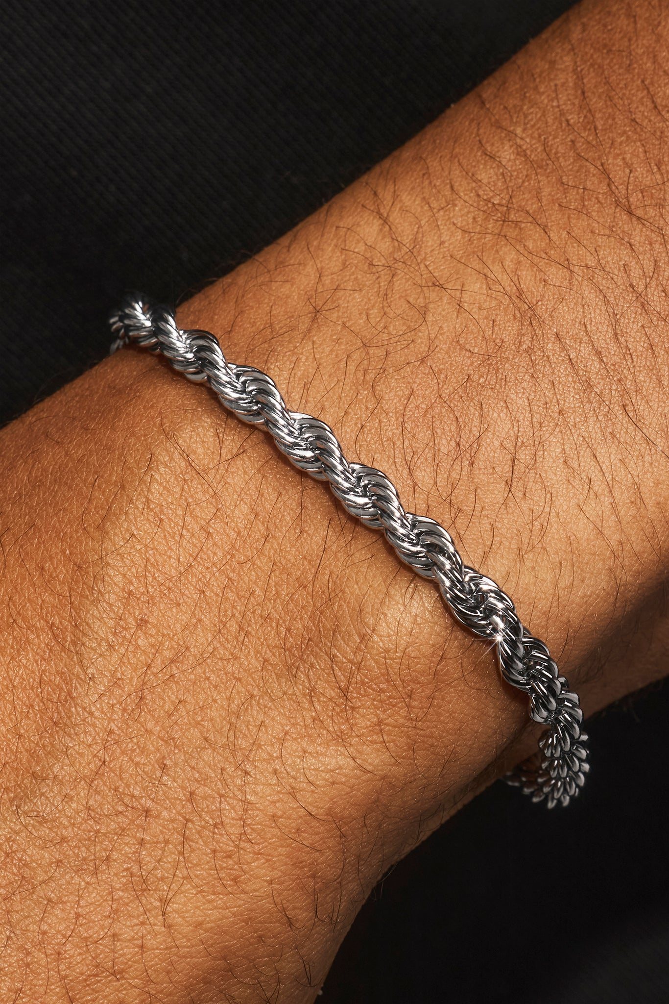 Rope Bracelet & Chain - 5mm - White
