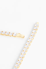 Vergoldetes 5-mm-Tennisarmband