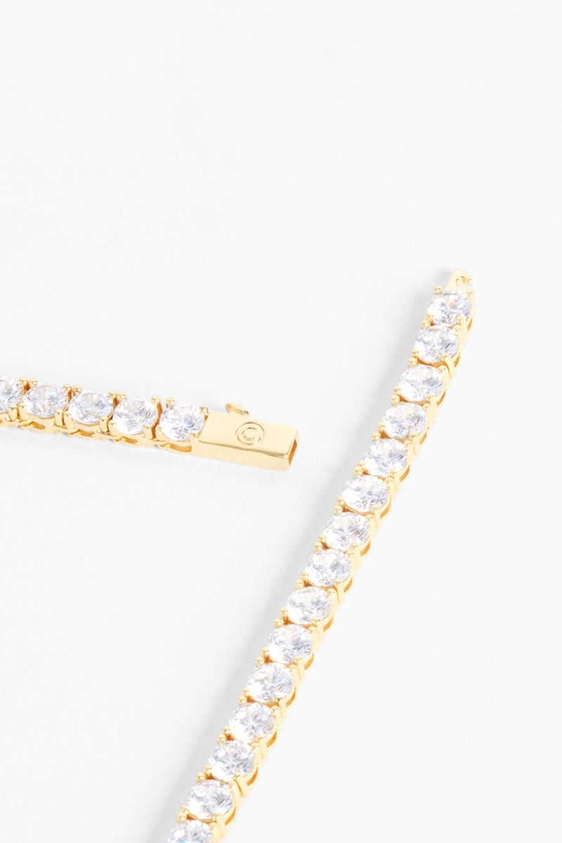 Vergoldetes 5-mm-Tennisarmband