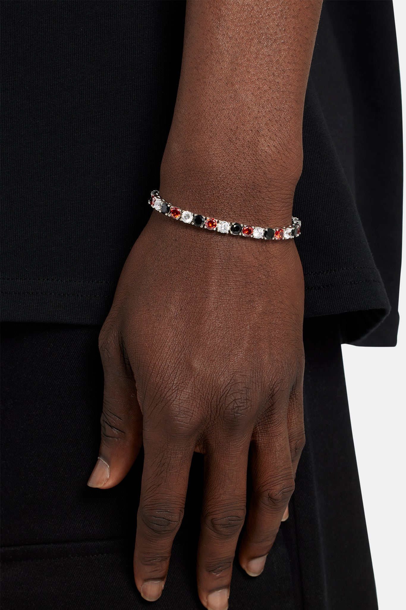 5 mm Casino Tennisarmband – Rot 