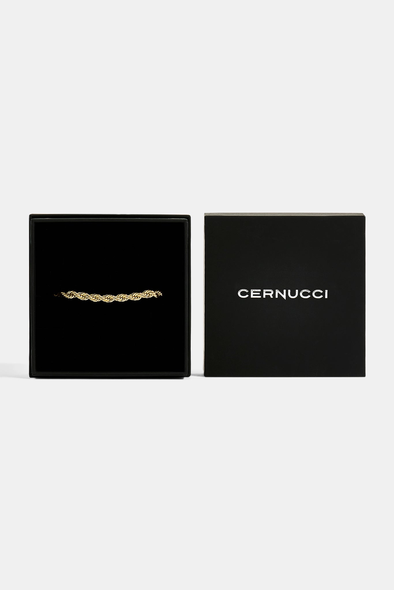 Gold Plated 5mm Rope Bracelet & Medium Premium Gift Box