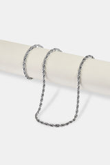 Rope Bracelet & Chain - 5mm - White