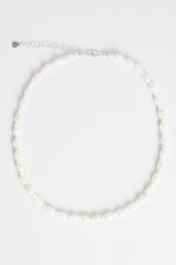 6mm Freshwater Pearl & Pastel Bead Necklace