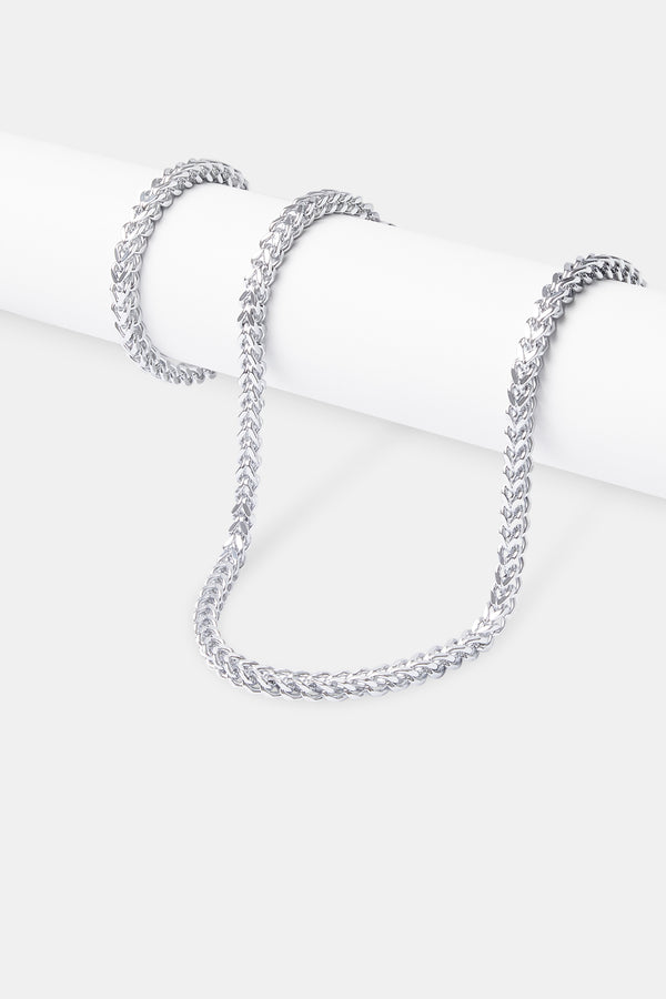 6mm Franco Chain & Bracelet - White