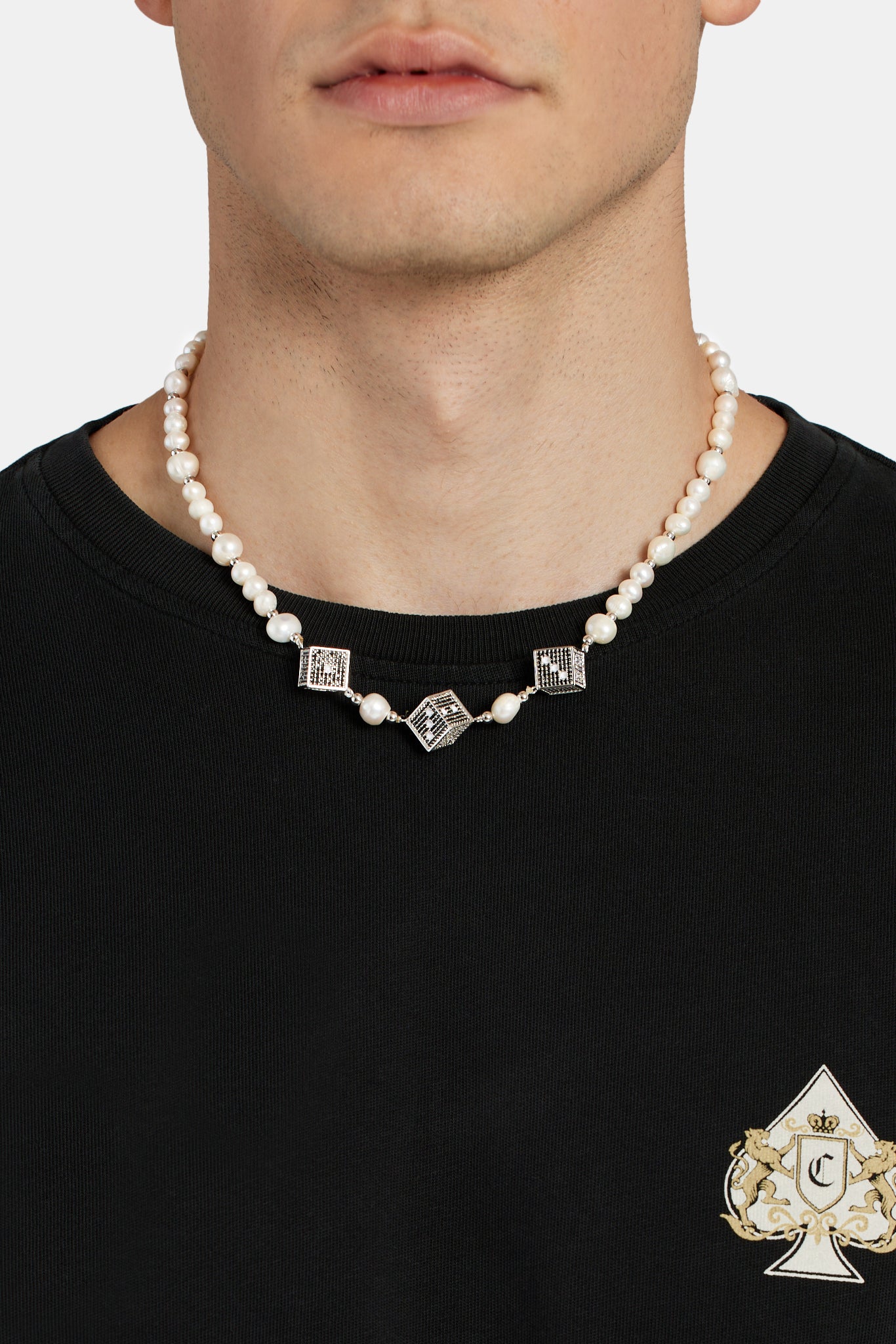 6 mm Süßwasserperlen-Würfelperlenkette