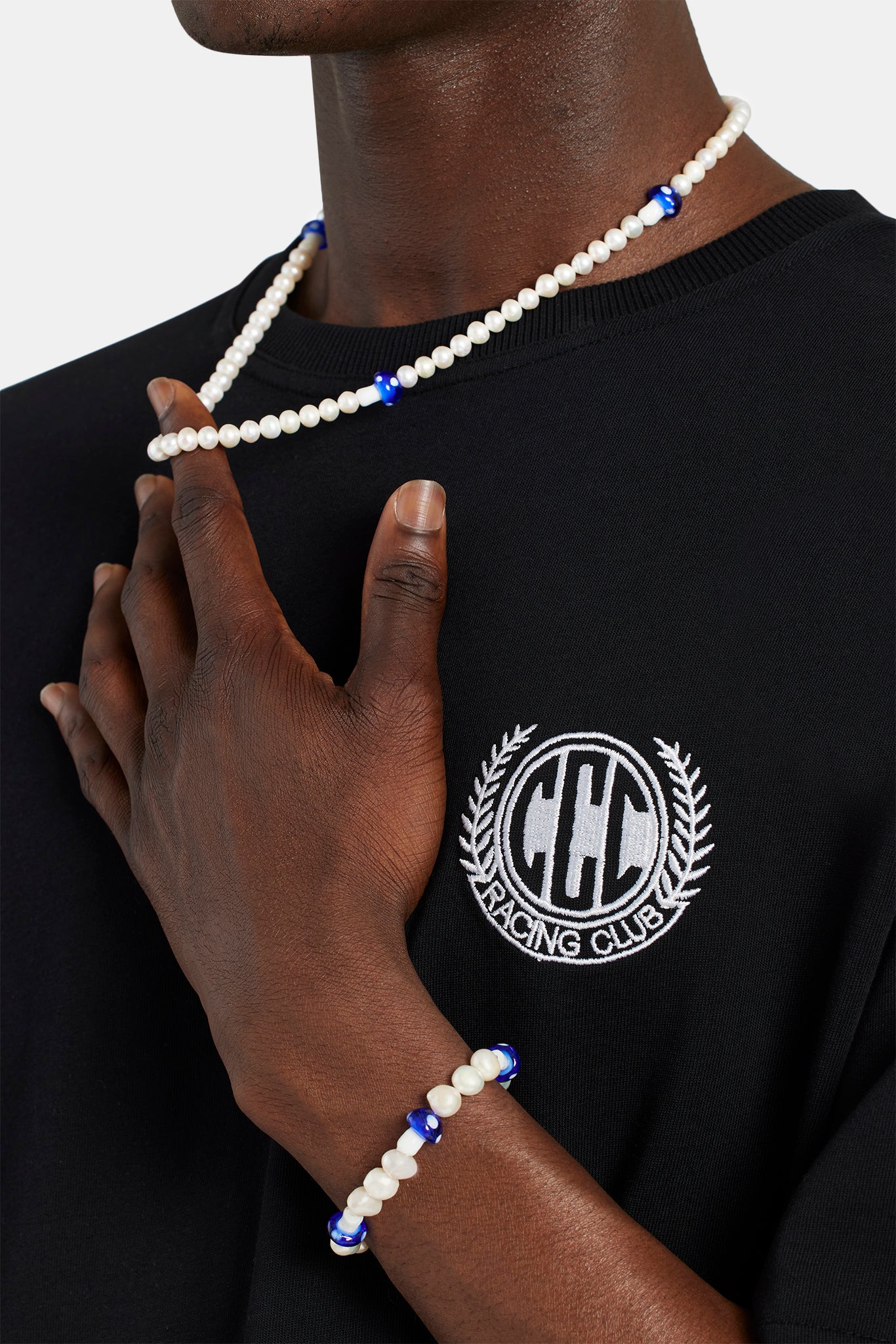 6 mm Süßwasserperlen-Pilzperlenarmband