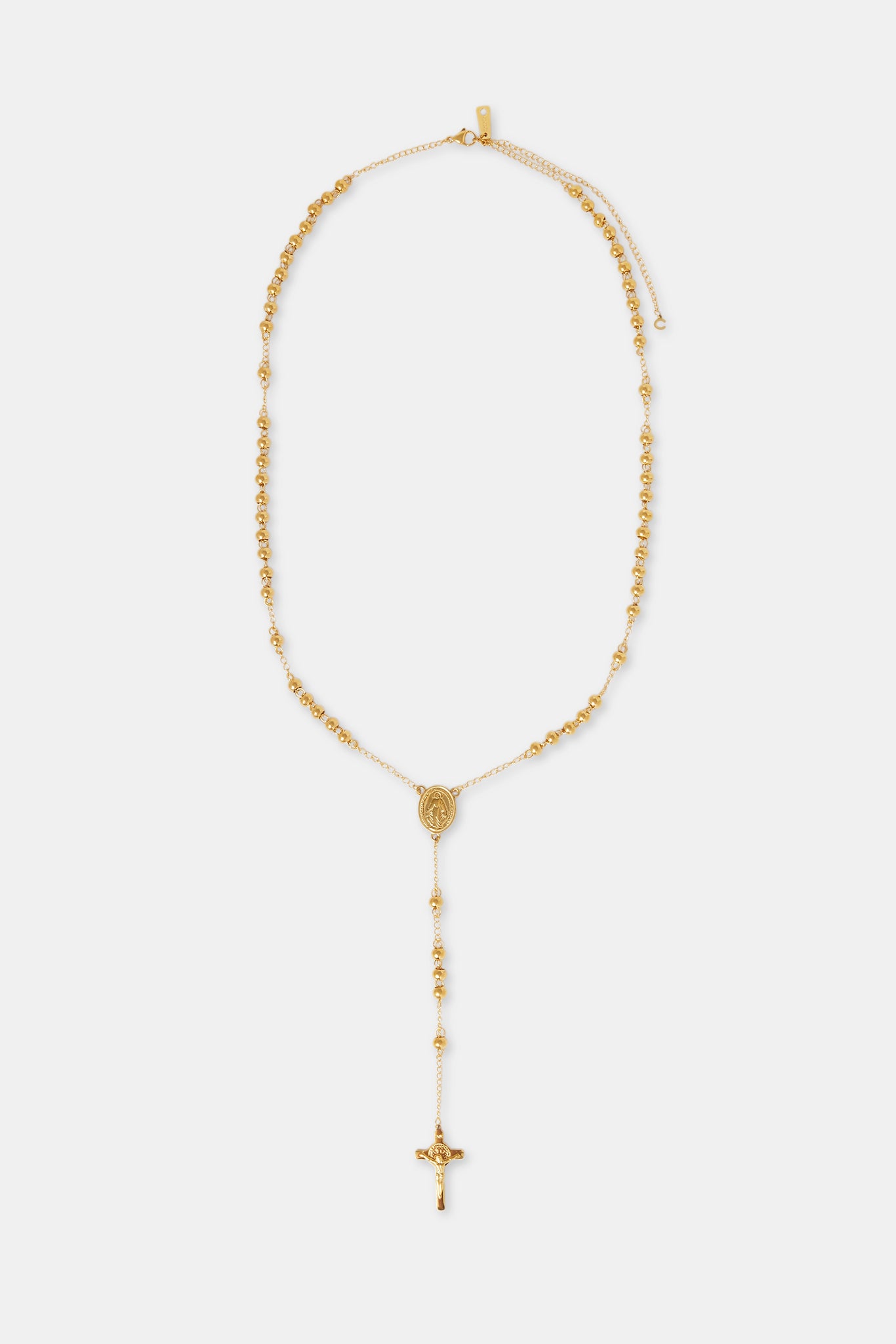 7 mm lange Halskette mit Kreuzanhänger