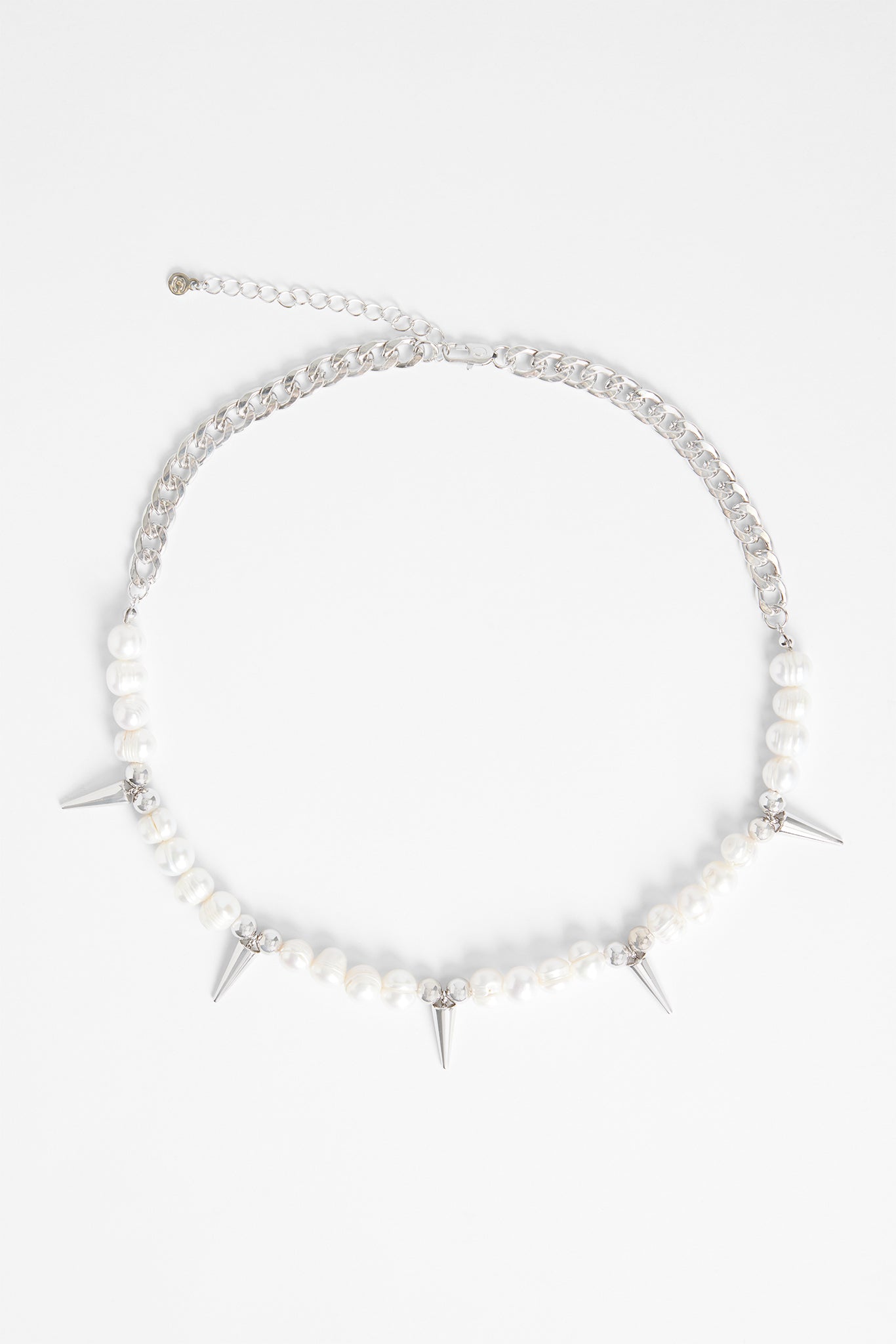 7mm Freshwater Pearl & Spike Necklace – Cernucci