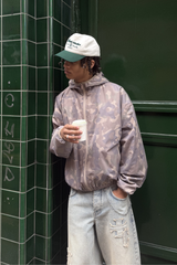 Camo Nylon Hooded Jacket - Camo