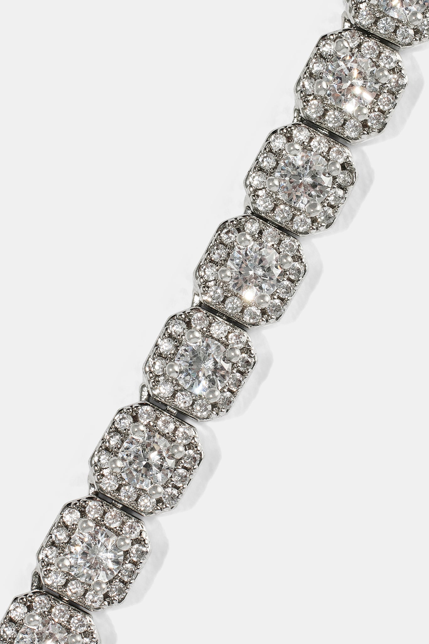 Clustered Tennis Chain - 7mm - White – Cernucci