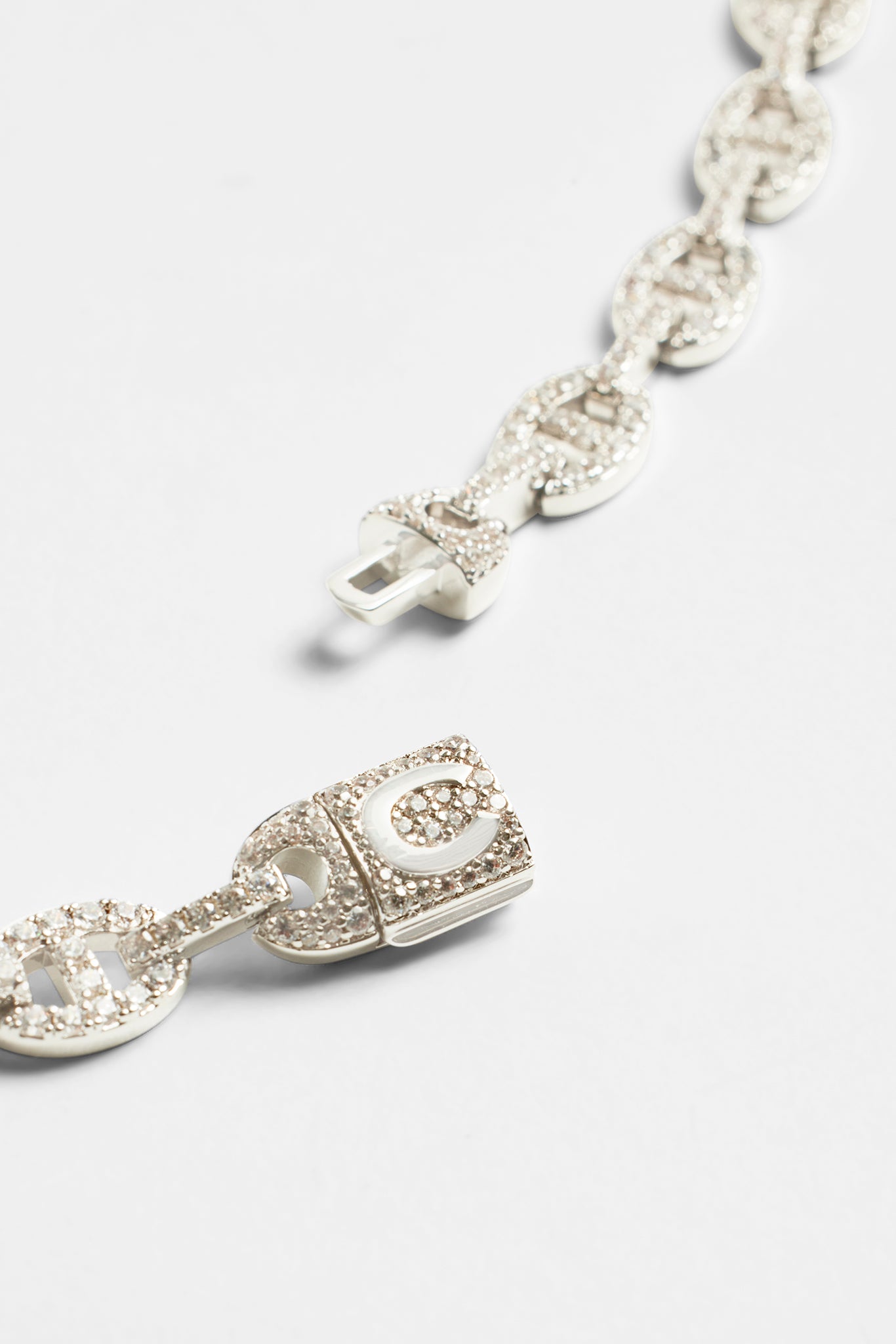 8 mm Iced CZ Kaffeebohnenkette