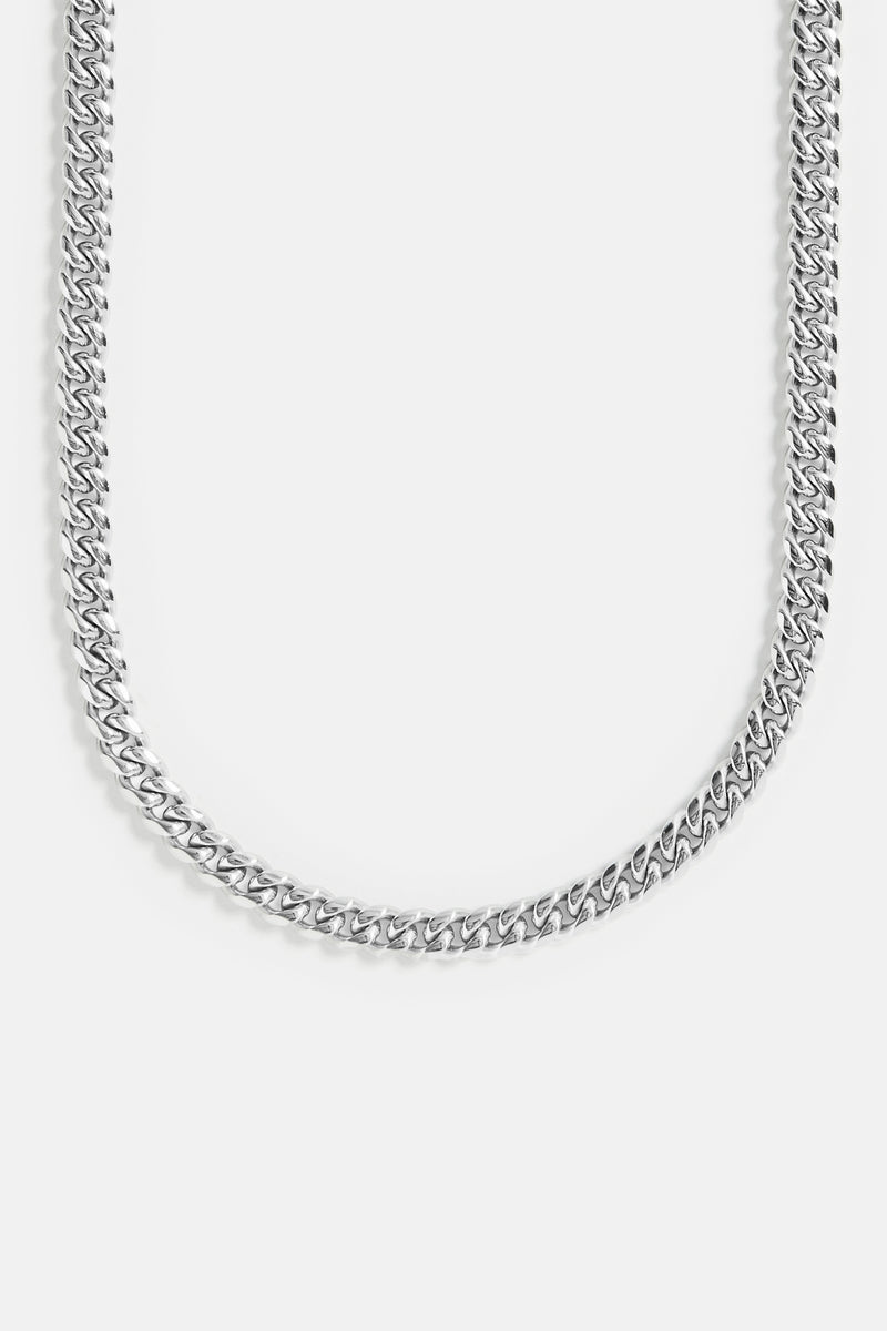 Womens 8mm Miami Cuban Chain White Gold Womens Chains Shop