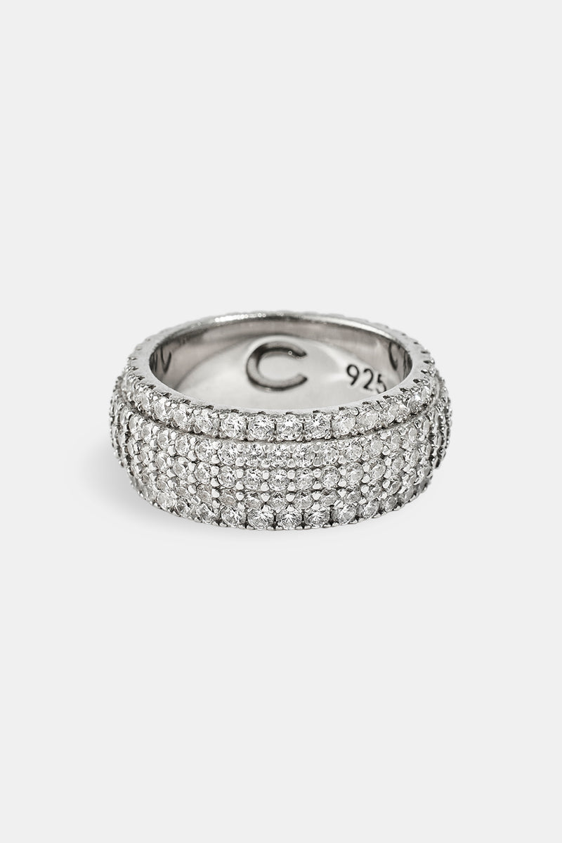 5 Row Band Ring - 10mm