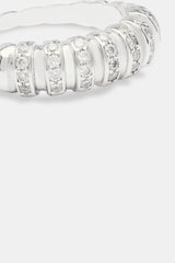 925 6mm CZ &amp; Polierter Kuppelring