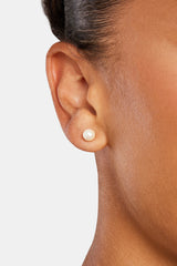 925 6mm Freshwater Pearl Stud Earrings