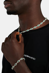 9 mm grünes Mittelgliedarmband