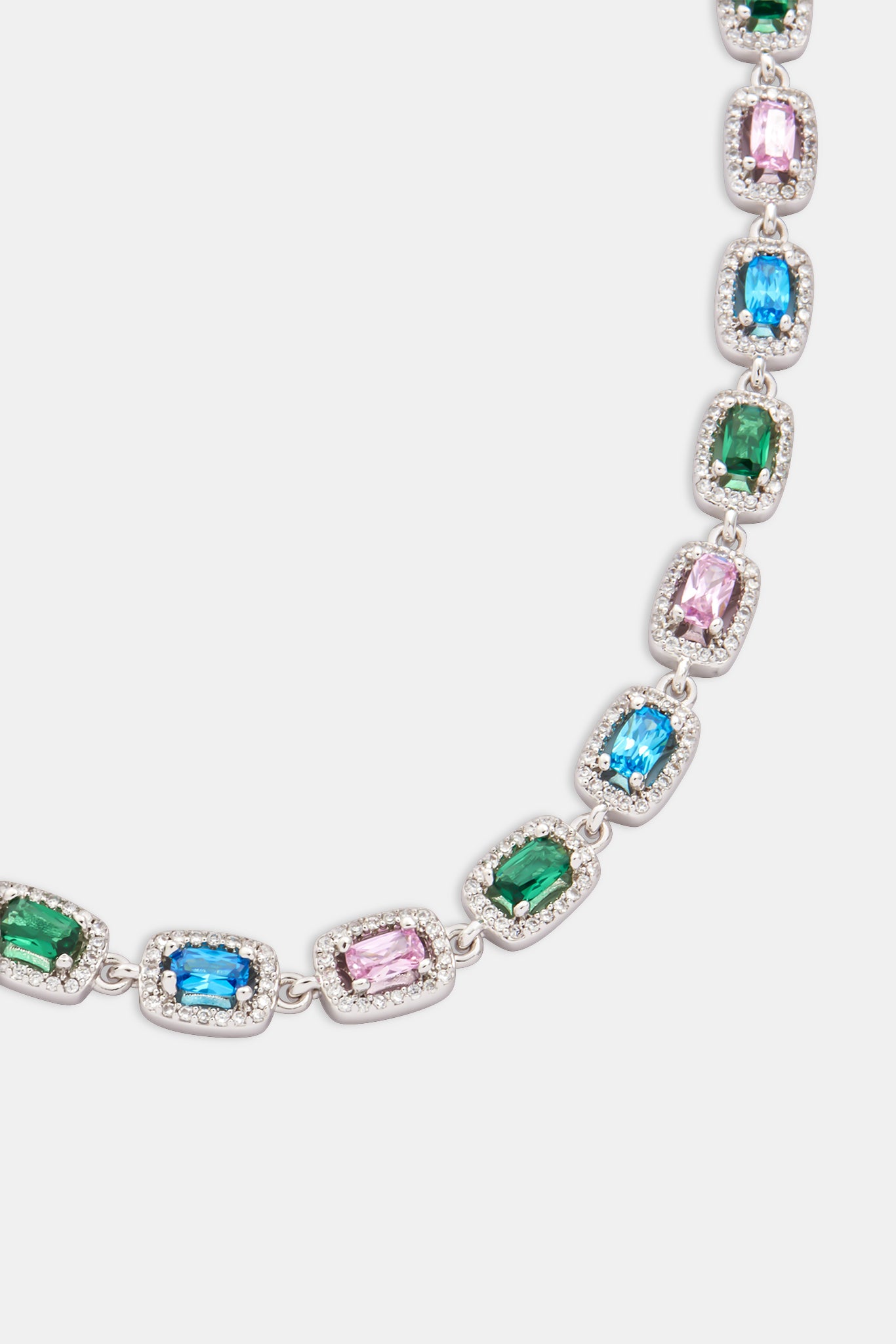 Allway Tennis-Halskette mit farbiger Lünette