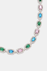 Allway Tennis-Halskette mit farbiger Lünette