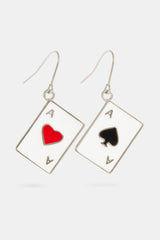 Ace Card Drop Earrings