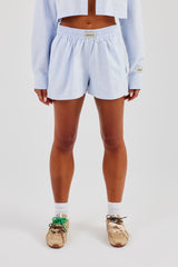 Striped Tab Short - Blue