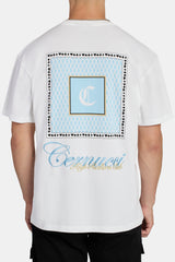Casino Square Print T-Shirt - White