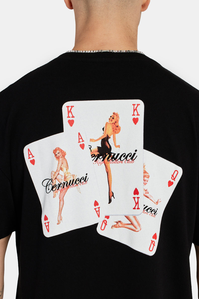 playing card dress shirt Playing Cards Patent T-Shirt. Deck of Cards shirt Black White Gray. Premium. NEW