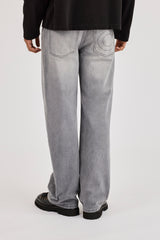 Mens Relaxed Jean - Washed Grey