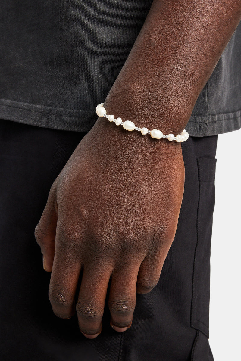 Baroque Freshwater Pearl Bracelet - White