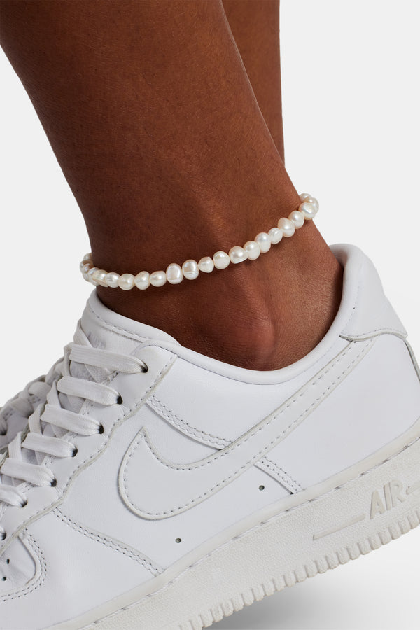 Baroque Freshwater Pearl Anklet - 6mm