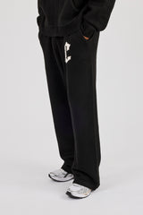 Mens C Knitted Jogger - Black