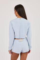 Lightweight Knitted Cardigan - Baby Blue