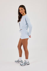 Lightweight Knitted Cardigan & Short – Baby Blue