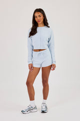 Lightweight Knitted Cardigan & Short – Baby Blue