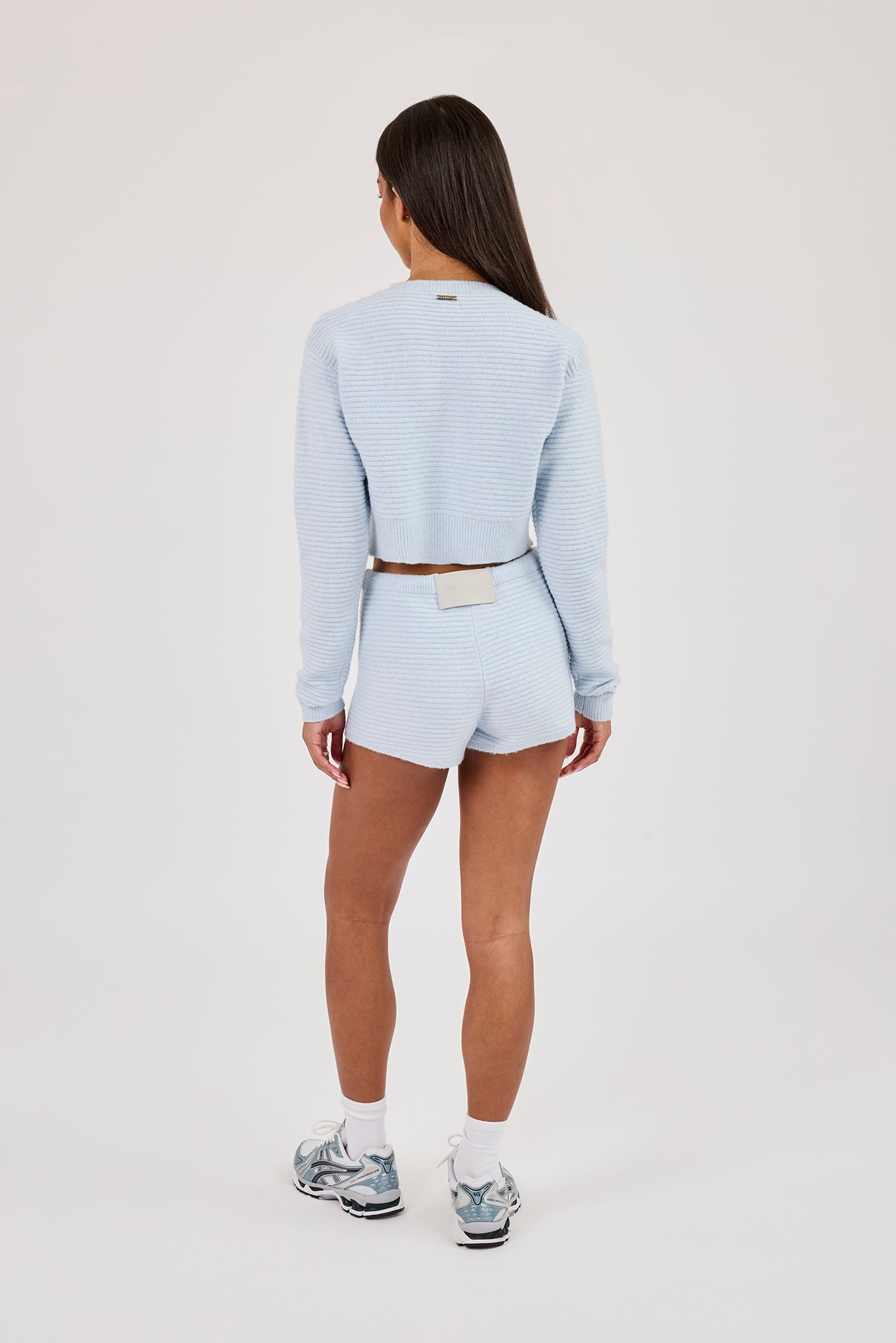 Lightweight Knitted Cardigan & Short – Baby Blue