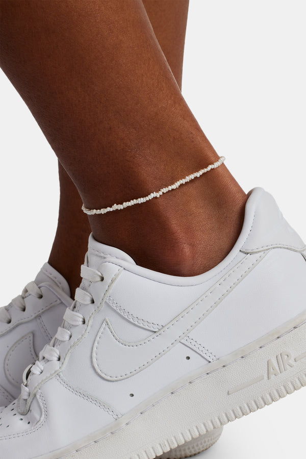 Micro Freshwater Pearl Anklet - 2.5mm