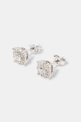 Moissanite Cluster Stud Earrings - 5.5mm
