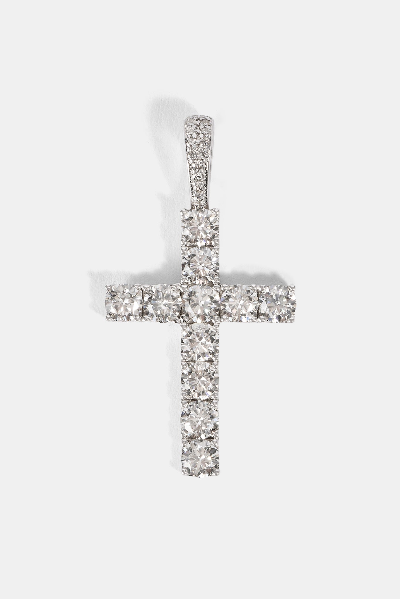 Moissanit-Kreuz-Anhänger – 30 mm