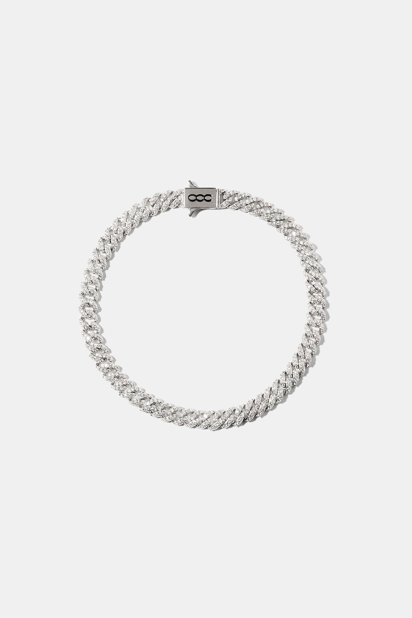 8 mm Moissanit-Kuba-Armband