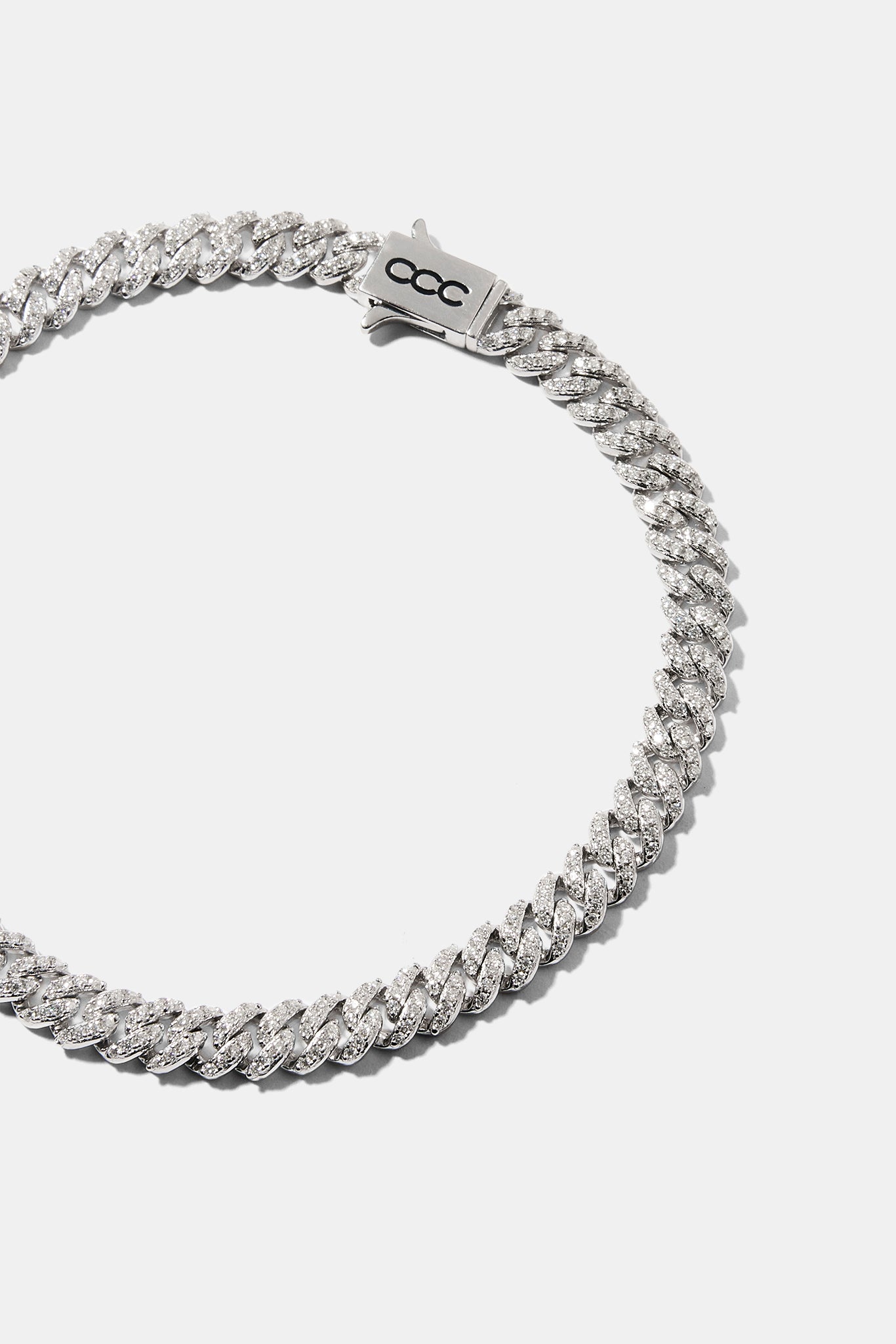 8 mm Moissanit-Kuba-Armband