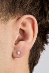 Moissanit-Baguette-Ohrstecker – 5 mm