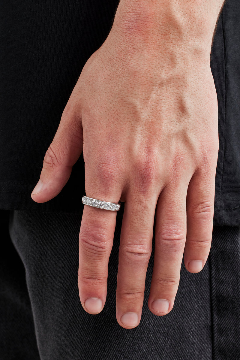 Moissanit-Ring – 5 mm