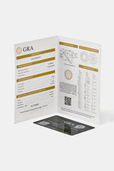 Moissanit-Ohrstecker mit 5 mm Mittelstein