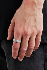 Moissanit-Eisring – 8 mm