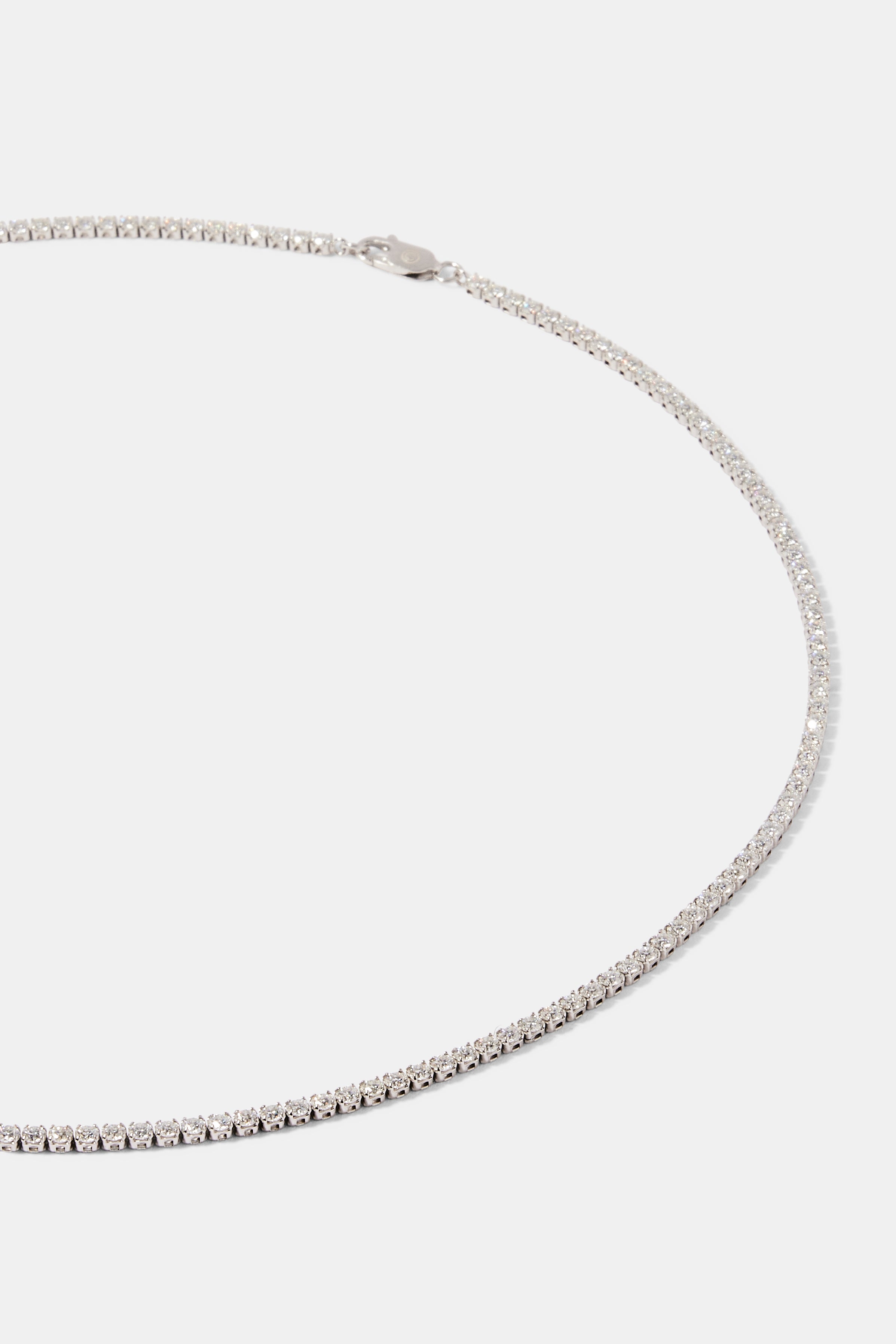 2.5mm Moissanite Micro Tennis Chain