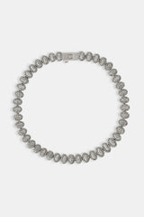 Moissanite Oval Cluster Bracelet - 6mm