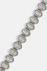 Moissanite Oval Cluster Bracelet - 6mm