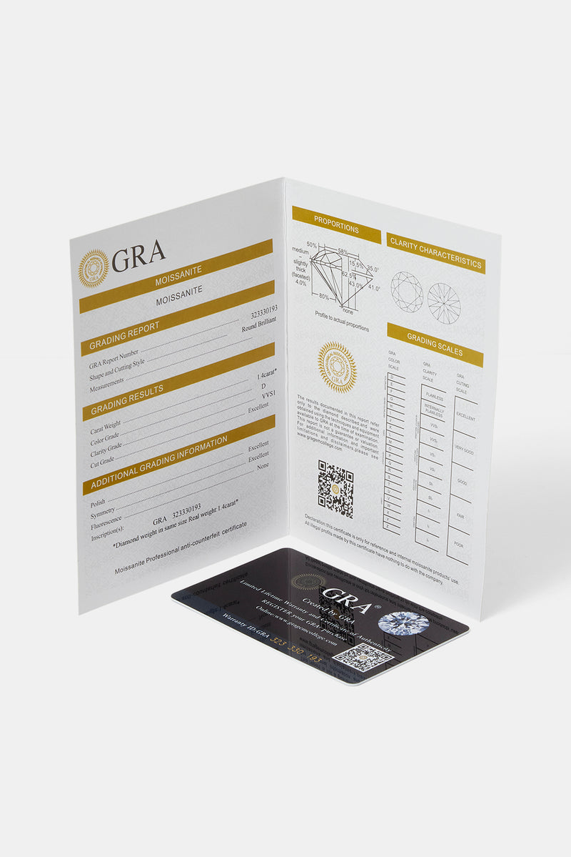 Quadratische Moissanit-Baguette-Ohrstecker – 10 mm