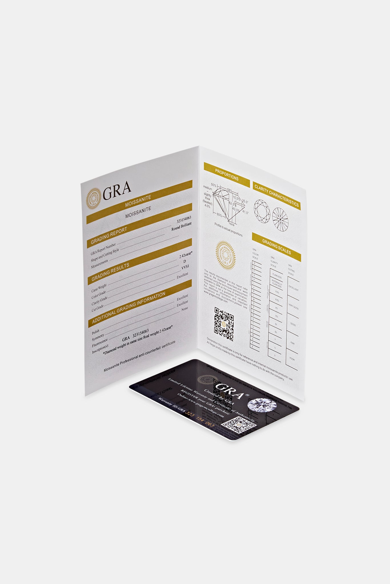 Ohrstecker mit quadratischem Moissanit-Schliff – 6 mm